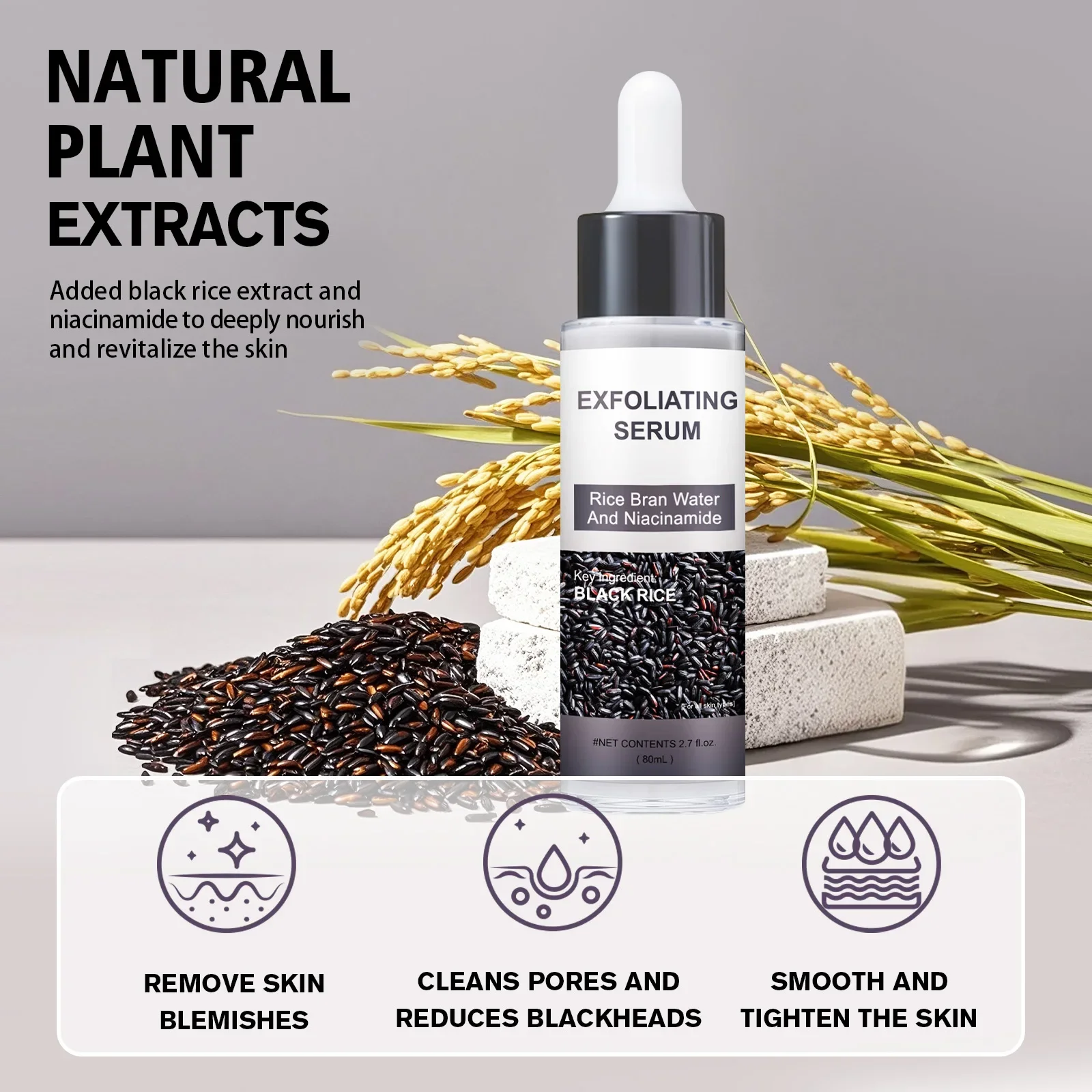 Zwarte Rijst Gezichtserum 80ml - Lactic Acid Toner recensie en prijs
